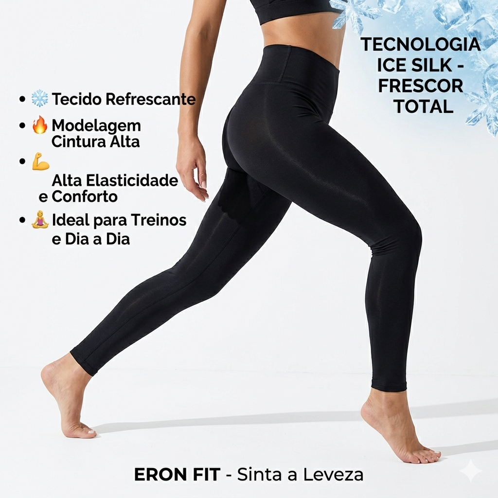 Legging Ice Silk Cintura Alta